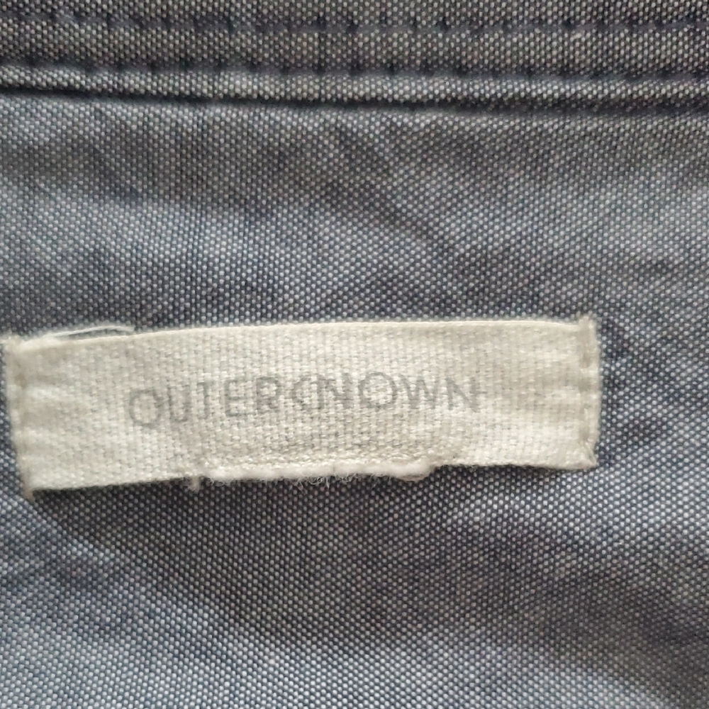 Outerknown Blanket Shirt -  Beige Button-Down with Multi Stripe - Picture 2 of 3